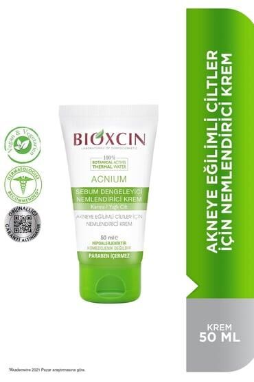 Bioxcin Acnium Sebum Dengeleyici Nemlendirici Krem 50ml