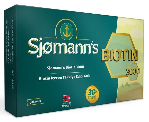 Sjomann's Biotin 30 Çiğneme Tableti