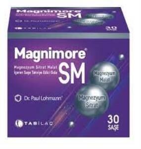 Tab İlaç Magnimore SM 30 Saşe | Magnezyum Sitrat Malat