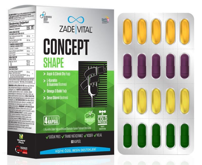 Zade Vital Concept Shape 60 Kapsül