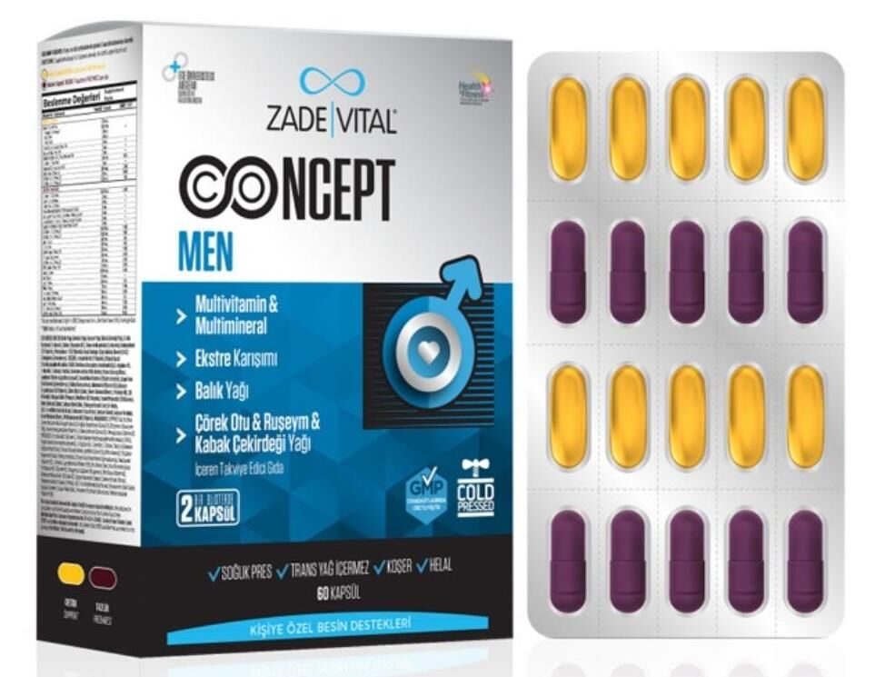 Zade Vital Concept Men 60 Kapsül