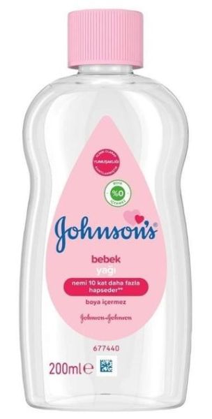 Johnson's Baby Oil 200ml | Nemlendirici Bebek Yağı Pembe