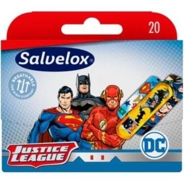 Salvelox Justice League Plaster 20 Adet | Suya Dayanıklı Hava Alır