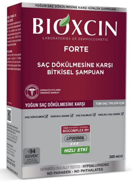 Bioxcin Forte Tüm Saç Tiplerine Özel Şampuan 300ml