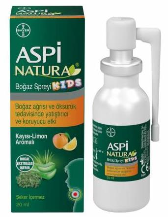 Aspinatura Boğaz Spreyi 20ml | Nane ve Limon Aromalı