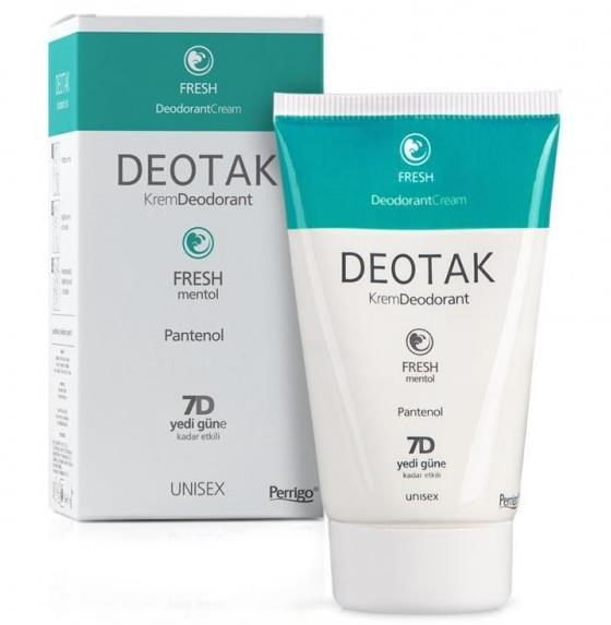 Deotak Deodorant Cream Fresh 35ml | Mentol İçerikli