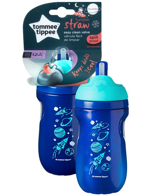 Tommee Tippee Pipetli Yalıtkan Bardak 260ml | 12 Ay Üzeri, Mavi