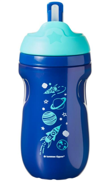 Tommee Tippee Pipetli Yalıtkan Bardak 260ml | 12 Ay Üzeri, Mavi
