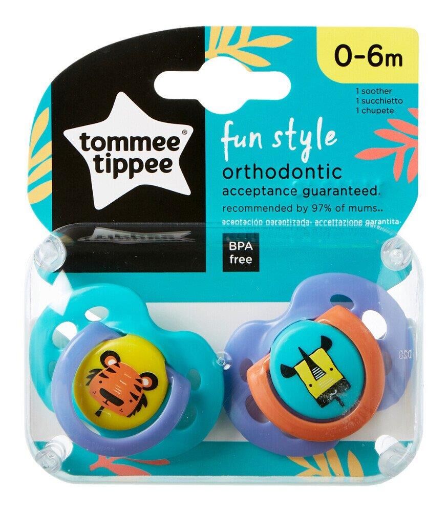 Tommee Tippee Yalancı Emzik Fun Style Tiger-Unicorn | 0-6 Ay, 2 Adet