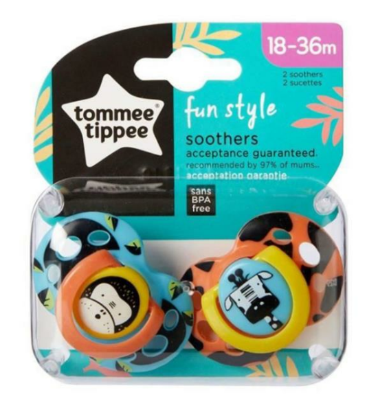 Tommee Tippee Yalancı Emzik Fun Style Monkey-Cow | 18-36 Ay, 2 Adet