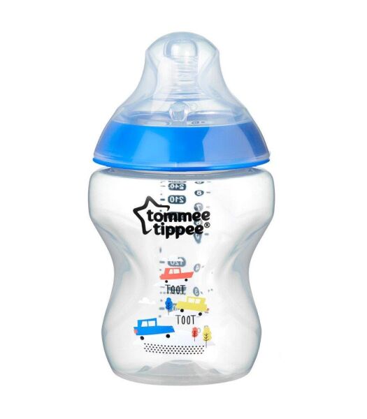 Tommee Tippee Biberon PP Closer to Nature 260ml | 0 Ay Üzeri, 1 Adet, Blue