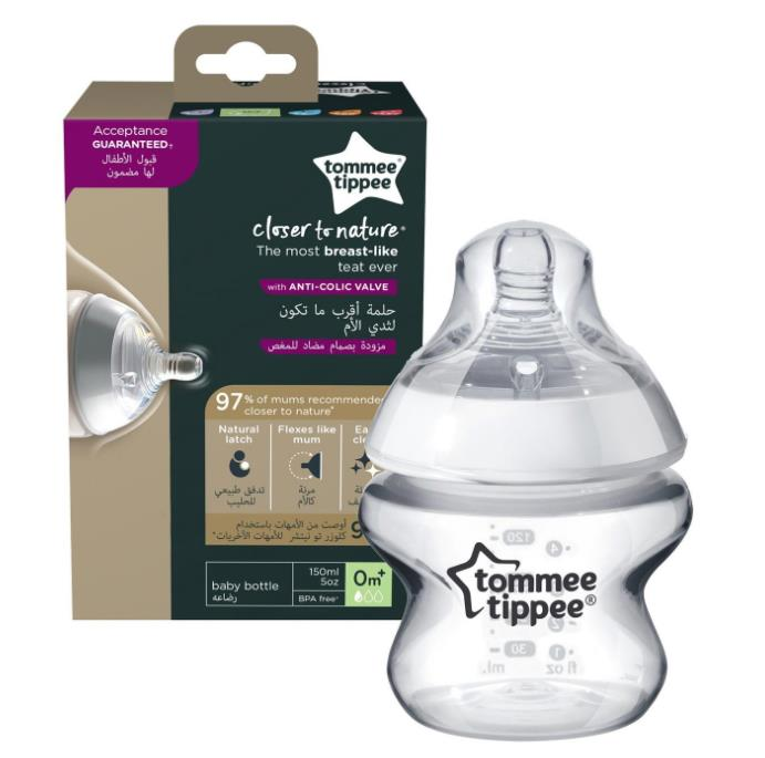 Tommee Tippee Biberon PP Closer to Nature 150ml | 0 Ay Üzeri, 1 Adet