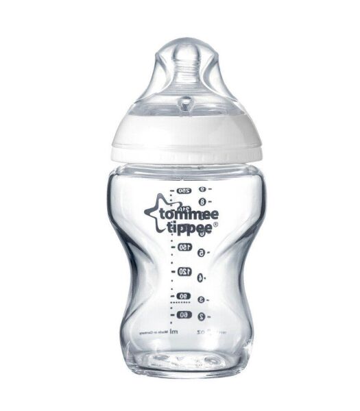 Tommee Tippee Biberon Cam Closer to Nature 250ml | 0 Ay Üzeri, 1 Adet