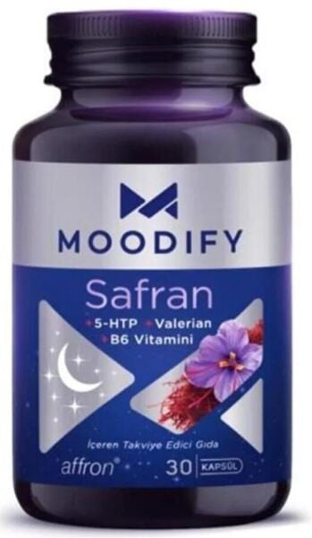 Moodify Safran  5 Htp, Valerian Vitamin B6 30 Kapsül