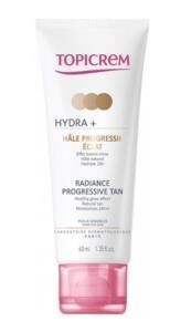 Topicrem Hydra+ Radiance Progressive Tan 40ml | Işıltı Etkili Doğal Bronzluk Kremi