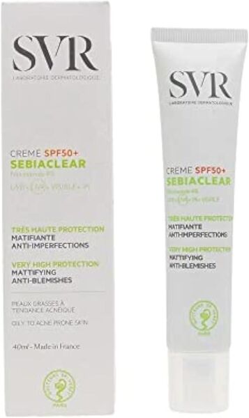 SVR Sebiaclear Krem SPF50+ 40ml | Akne Eğilimli Yağlı Cilt