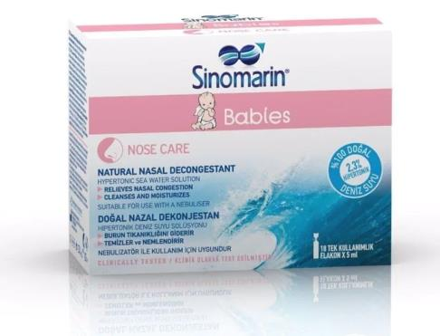 Sinomarin Babies Deniz Suyu Serum Fizyolojik 5ml x 18 Flakon
