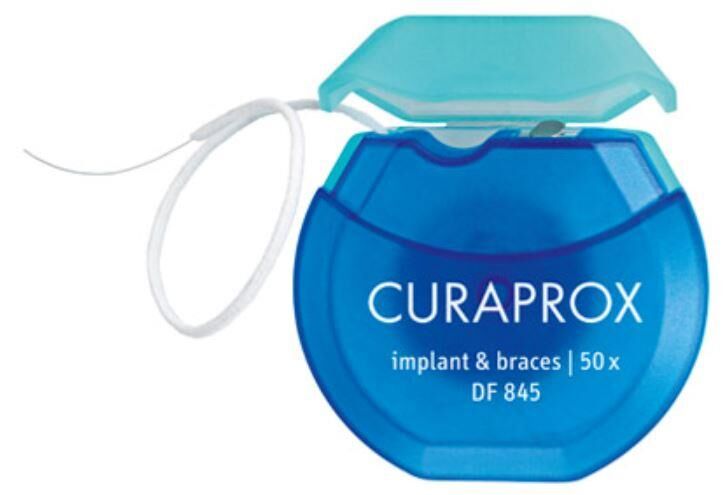 Curaprox DF 845 Diş İpi 50m | İmplant Ortho