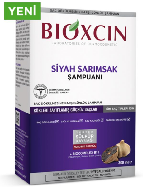 Bioxcin Siyah Sarımsak Şampuanı 300ml