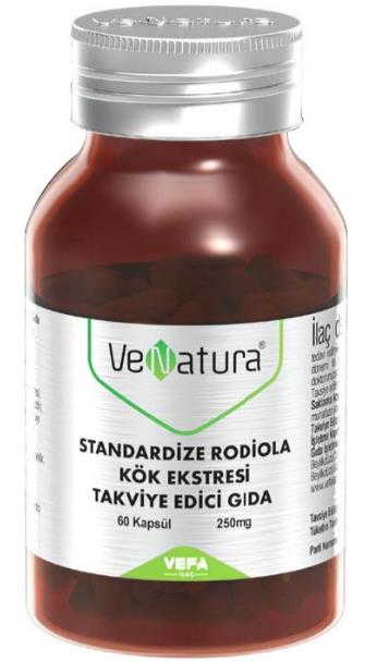 Venatura Standardize Rodiola Kök Ekstresi 60 Kapsül