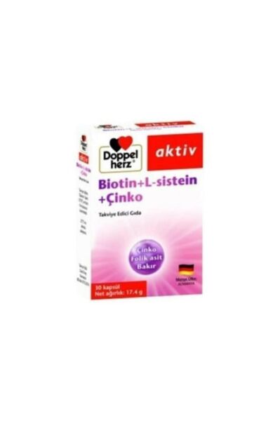 Doppelherz Aktiv Biotin L-Sistein Çinko 30 Kapsül