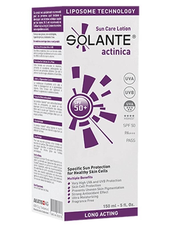 Solante Actinica SPF50+ Güneş Koruyucu Krem 150ml | Çok Hassas Ciltlere Özel