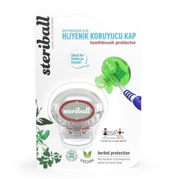 Steriball Diş Fırçası Koruma Kabı - Toothbrush Protector | Şeffaf