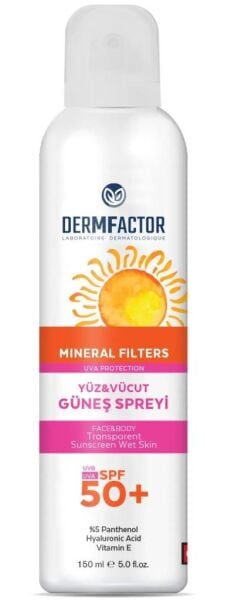 Dermfactor Bluelight Mineral Filtre Güneş Spreyi SPF50 150ml