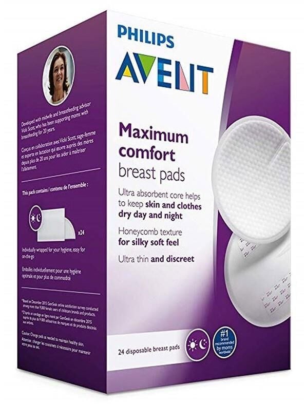 Philips Avent Göğüs Pedi Ultra Comfort | 24 Adet, Tek Kullanımlık