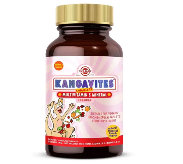 Solgar Kangavites Multi-Vitamin Mineral Çiğneme Tableti 60 Tablet