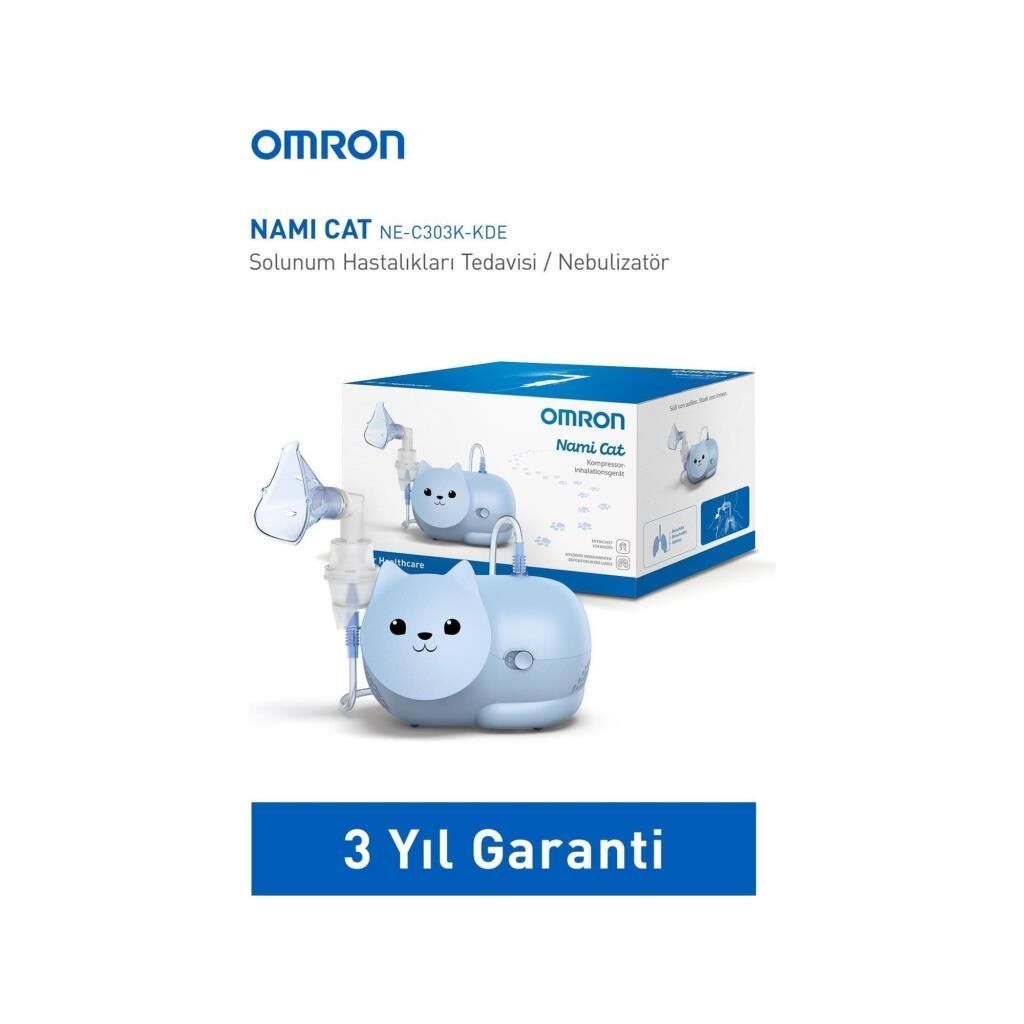 Omron Nami Cat Nebulizatör | Çocuklara Uygun Sevimli Kedi Tasarımlı