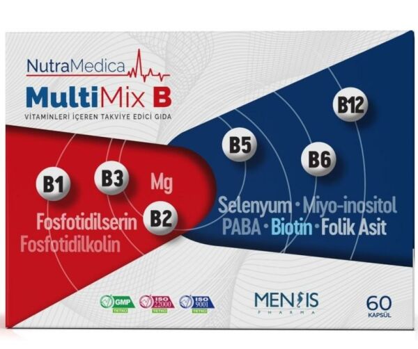 NutraMedica MultiMix B 60 Kapsül | Vitamin B Takviyesi