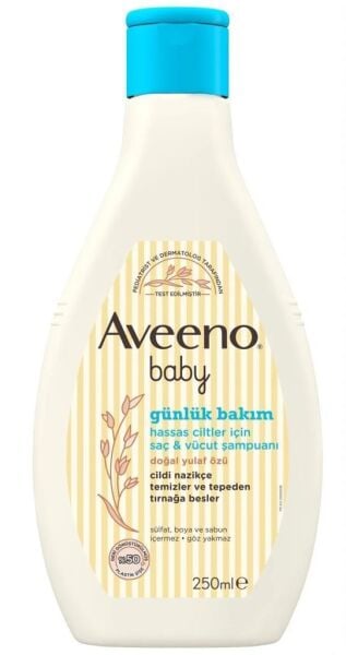Aveeno Baby Daily Care 250 ml | Günlük Bakım Saç ve Vücut Şampuanı