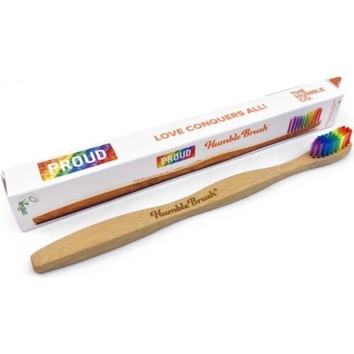 Humble Brush Adult Medium Proud Bambu Diş Fırçası | Gökkuşağı