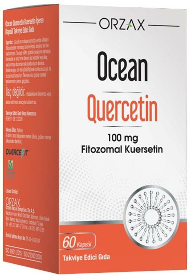 Orzax Ocean Quercetin 100 mg 60 Kapsül