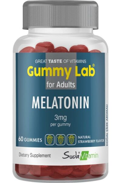 Gummy Lab Melatonin 3mg 60 Gummies | Çilek Aromalı