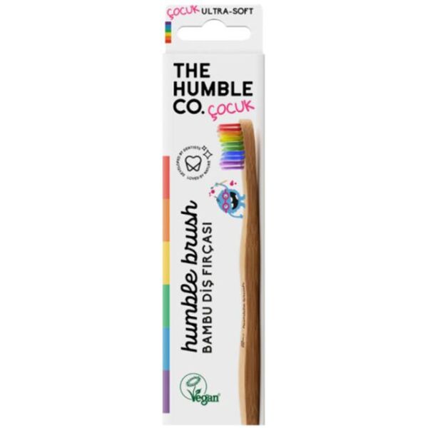 Humble Brush Kids Ultra-Soft Bambu Çocuk Diş Fırçası | Gökkuşağı