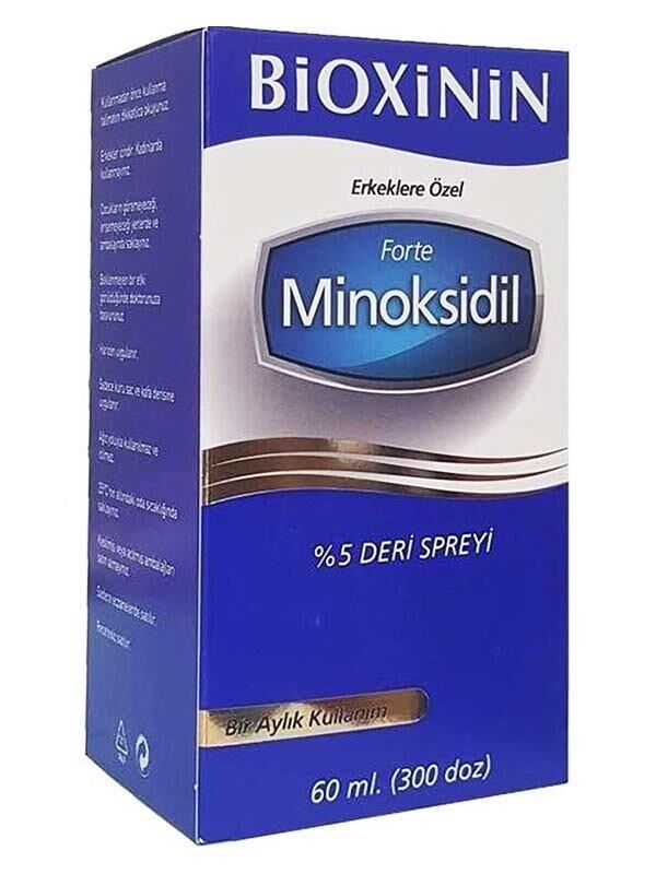 Bioxinin Forte Minoksidil Sprey 60ml | Dökülme Karşıtı %5  Deri Spreyi