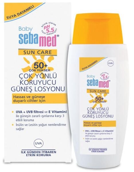 Sebamed Baby Sun Care SPF50+ Çok Yönlü Koruyucu Güneş Losyonu 150ml