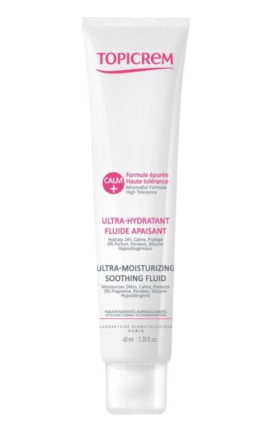 Topicrem Calm+ Ultra Moisturizing Soothing Fluid 40ml | Yatıştırıcı ve Nemlendirici Krem
