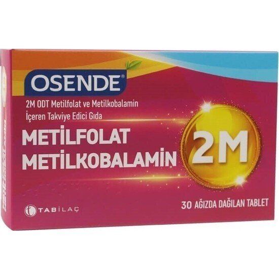 Osende 2M Metilfolat Metilkobalamin 30 Tablet