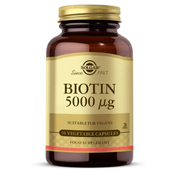 Solgar Biotin 5000mcg 50 Kapsül