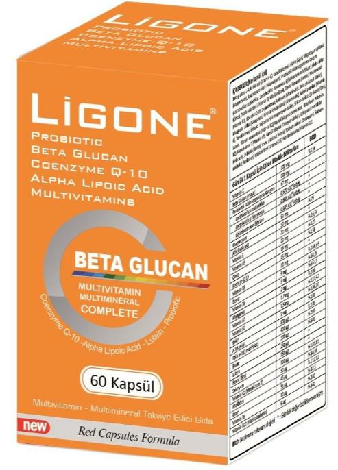 Ligone Beta Glucan Probiotic 60 Kapsül