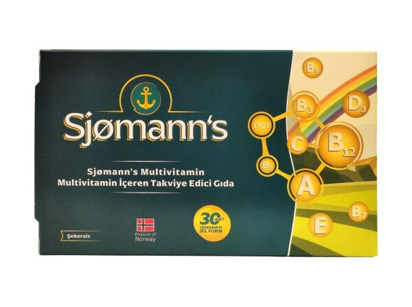 Sjomann's Multivitamin Çiğnenebilir Jel 30 Tablet