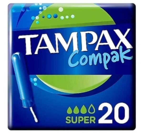 Tampax Compak Tampon Super 20 Adet