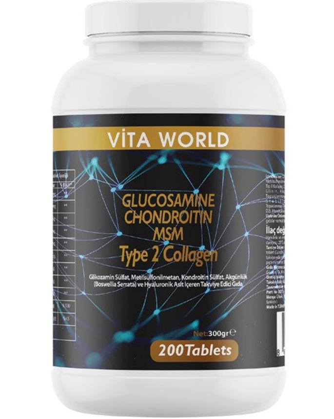 Vita World Glukozomin 200 Tablet