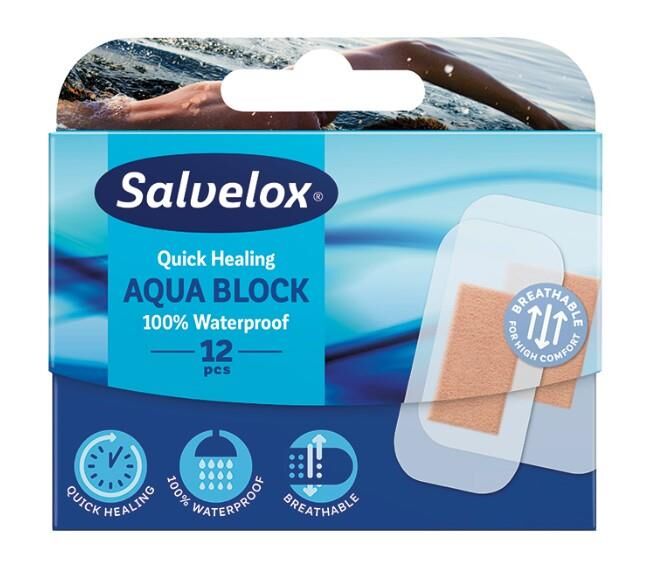 Salvelox Aqua Block Hızlı İyileştirici Yara Bandı Orta 12 Adet