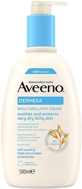 Aveeno Dermexa Daily Emollient Cream 500ml | Atopik Cilt Nemlendirici