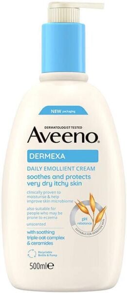 Aveeno Dermexa Daily Emollient Cream 500ml | Atopik Cilt Nemlendirici