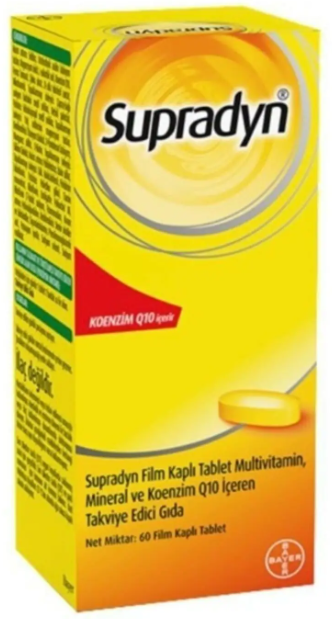 Supradyn Multivitamin Mineral ve Koenzim Q10 60 Tablet